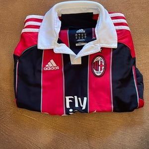adidas Youth AC Milan Home Soccer Jersey
